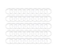 50 PCS 304 Stainless Steel Flat Washers, M10 Ultra Thin Flat Spacers Shim Washers, 10x16x0.3mm Round Flat Spacer, Repair Washer for Screws & Bolts (M8x14)