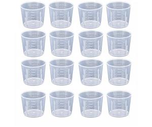50 PCS 30ml Plastic Mixing Cup Measuring Cups, Measuring Jugs Transparent Reusable Mixing Cup for Mixing Resin Paint Stain Epoxy