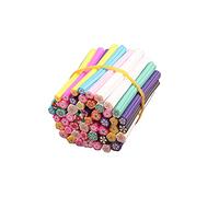 50 Pcs 3D Nail Art Fimo Canes Sticks Slices Flower Slices Nails Stickers Soft Clay Canes Slices Polymer for Nail Art Decoration