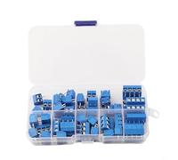 50 Pcs 5 0mm Pitch Screw Terminal Block Connectors for PCB with 2P, 3P, 4P Pins Rated 300V and 10A for Control Systems