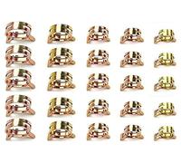 50 PCS 5 Size Hose Clips Spring Hose Clamps Mini Fuel Line Pipe Clips 5mm 6mm 7mm 8mm 9mm, Golden, (49)