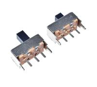 50 Pcs 5mm Height Knob 3 Pin 2 Position 1P2T SPDT Vertical Slide Switch 0.1A 12V DC IDGTTLDF