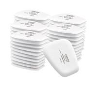50 PCS 5N11 White Filter Cotton for Respirator, Replacement Filter Cotton for 6200, 6502, 7502, 6800, and FF402 Series Gas Mask, Against Dust, Paint, Spray, Chemicals
