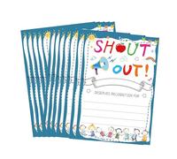 50 Pcs 6 x 4 In Positive Shout Out Cards Appreciation and Recognition Cards