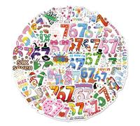50 Pcs 67 Meme Stickers, Scrapbook Sticker, Six Seven Stickers for Teens Adults, Creative Trendy Decal Waterproof Vinyl Sticker for Water Bottle Laptop Phone Skateboard Book Laptop Guitar Suitcase