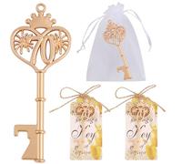 50 pcs 70 Birthday Party Favors Key Bottle Opener, 70th Beer Opener Keychain Favors for Guests with Organza Bags and Thank You Cards,Beer Keychain Bottle Openers for Birthday Decoration Supplies