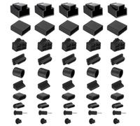 50 PCS 9 Types USB Cover, Silicone USB Port Cover Dust Plug Mobile Dustproof Plugs for USB-A Female/Male, Type-C Cap, 3.5mm Headphone, HDMI, Network Cable Plug, RCA, RJ45 Ethernet Protector Stoppers
