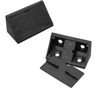 50 PCS 90 Degree Plastic Corner Braces,Plastic Corner Angle Shelf Brackets for Furniture (Black)