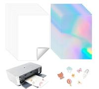 50 PCS A4 Printable Vinyl Sticker Paper with Good Viscosity, A4 Sticker Paper for Printing, Laser Stickers for Laser, Dot Matrix, Inkjet Printers and Copiers