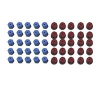 50 Pcs AC A/C Charging Port Service Caps R134a R12 13mm & 16mm Red Blue