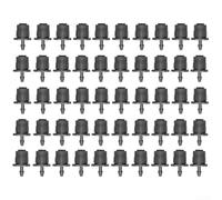 50 Pcs Adjustable Irrigation Dripper, 360 Degree Round Water Sprayer for Garden, Plastic Drip System Parts with Circular Flow, Black