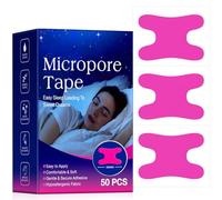 50 Pcs Adult Mouse Tape for 50 Pieces Sleeping Breathable Flexible Anti-Snoring Plaster Sleep Mouth Strips Breathing Tape