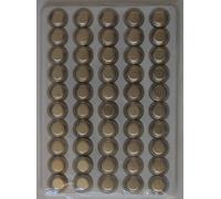 50 pcs AG10 Bulk 1.5v Alkaline Battery Compatible with 189 389 1166 AG10 D189A G10 G10A GP189 L1131 LR1130 LR54 RW89 SR1130 SR44W V10GA plus Hillflower Coupon