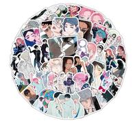 50 Pcs Alien Stages Stickers Anime Figure Vinyl Waterproof DIY Decal for Computer Skateboard Luggage Car Bike Alien Stages Album Book Accesories