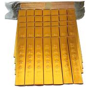 50 Pcs Ancestor Money-Paper Gold Bar (Semi-Manufactured), Heaven Notes, Hell Notes, Joss Paper Money for Sacrifice, Ancestor Money to Burn