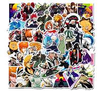 50 Pcs Anime Bleach Stickers for Laptop,Bumper,Skateboard,Water Bottles,Computer,Phone,Anime Sticker Pack for Kids/Teen