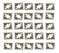 50 Pcs Antique Bronze Corner Protectors，Vintage Metal Book Corner，for Decorative Cabinet Jewelry Box.
