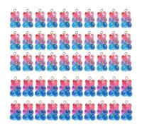 50 Pcs Assorted Candy Hued Bear Embellishments Charm Sturdy Resin Decoration For Craft Supplies And Special Gifts Creative Bear Accents