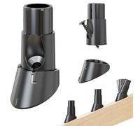 50 Pcs Baluster Slant Shoes for 3/4" OD Hollow Round Deck Balusters, Easy to Install Staircase Baluster Connectors with Screws, Durable Stair Railing Connectors for for 22°-42° Angled Railings, BS50