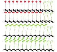 50 PCS Bean Sprout Hair Clip, 5 Style Plant Hairpins Rave Sprout Clips, Cute Little Grass Barrette, Hair Accessories, Gift for Women Girls Kids Party School