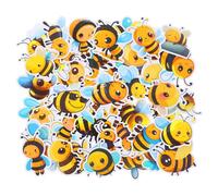 50 PCS Bee Stickers Cute Cartoon Bumble Honey Stickers, Waterproof Sticker Funny Bees Animal Sticker for Luggage Snowboards Bicycles Car Decals Water Bottle