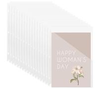 50 Pcs Binder Folders, Clear Poly Translucent Slash File Jacket Organizer Pockets for 3 Ring Binders, Document Sleeves
