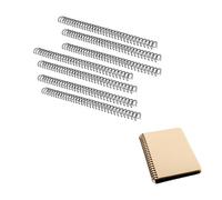 50 Pcs Binding Combs 34 Double Loop Wire Binding Combs Spines Coil Wire Binding Spines Binding Machine Plastic Spiral Book Binder 180 Sheets 19mm, 3:1 Pitch, A4, Black