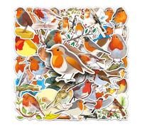 50 Pcs Bird Vinyl Stickers,Animal Bird Graffiti Stickers,Vinyl Waterproof Sticker for Kids Teens Girls,for Phone Laptop Bottles Skateboard Computer Phone Luggage Guitar Gifts Sticker