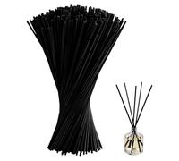 50 Pcs Black Reed Diffuser Sticks 30cm, 4mm*30cm Black Reeds for Diffusers, Wood Rattan Essential Oil Aroma Diffusers, Replacement Refill Stick, Diffuser Sticks for Bedroom, Office Volatile Aroma