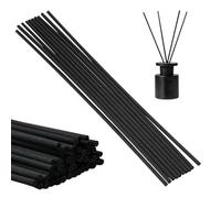 50 Pcs Black Reed Diffuser Sticks, 30cm x 4mm Reed Diffuser Replacement, Fragrance Refill Reeds, for Diffusers Aroma Essential Oil Diffuser Replacement Refill Sticks for Bedroom Home Office