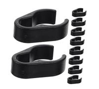 50 Pcs Black Reusable Plastic Cable Clips for Mic Stand