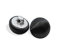 50 Pcs Black Tuxedo Buttons 0.6 inch (15 mm) 24L Round Satin Fabric Covered Buttons Smooth with Metal Shank Ideal for Tuxedo Shirt Formalwear Jacket Tuxedo Suit Clothes Blouse Skirts