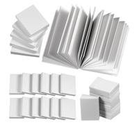 50 Pcs Blank Miniatures Dollhouse Books Miniature Books for Doll House Mini Blank Dollhouse Book Models 1/12 Scale Tiny Foldable White for Mini House DIY Crafting