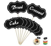 50 Pcs Blank Toothpick Flags - Writable Mini Labels for Buffets and Parties, Reusable White Food Decoration