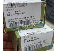 50 Pcs./Box New ST 2.5-TWIN-PE Through Ground Terminal 3031267