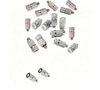 50 pcs Brass Misting Spray Nozzle Set for Outdoor Cooling Gardening Low Pressure Atomizing High Pressure Water Mister Heads Threaded Nozzle Replacement Tips 2 Sections Orifice Dia 0.2mm