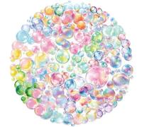 50 PCS Bubble Stickers,Bubble Transparent PET Sticker Pack Vinyl Skateboard Guitar Door Laptop Luggage Car Bike Water Bottle Birthday Party Supplies Teens Boys and Girls Decals