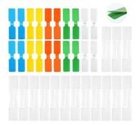 50 Pcs Cable Labels 20 Reusable Cable Tags 30 White Cables Labels Tags Write On Durability Cables Tag for Identifying Electrical Charging Cord Management (5 Colors)