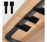 50 pcs Cable Tidy Under Desk Cable Management Set,Reusable Self-Adhesive Cord Tracker & Wire Securers, Clutter-Free Arrangement for Computer, Ethernet, Desktop - Effortless Organization (Black)