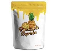 50 Pcs Cali Packs 3.5g Bag Mylar Storage Bags, Ziplock Smell Proof Pouches 12 cm x 10 cm, 3.5g Reusable Baggies for Snack, Candy Cookies Stand up pouches (Pineapple Express)