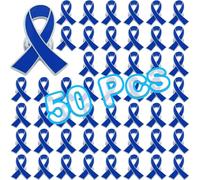 50 Pcs Cancer Aawareness Pins Colon Cancer Awareness Survivor Pins Bulk Child Abuse Pins Prostate Cancer Awareness Pins Blue Ribbon Pins