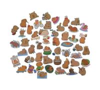 50 Pcs Capybara Stickers Pack - Cute, Aesthetic Vinyl Decals for Laptops, Water Bottles, & Notebooks - Waterproof & Durable - Gift for Kids, Teens, and Animal Lovers
