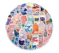 50 Pcs Cartoon Beverage Bottle Stickers, Cute Lovely Sticker for Kids Boys Girls Adult, Durable Aesthetic Vsco Decals for Water Bottle Laptop Skateboard Bicycle Motorbike Car Computer Scrapbook