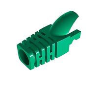 50 Pcs Cat5 Cat5E Cat6 Strain Relief Boot, RJ45 Plug Connector Cover Modular Network Plug Connector Cap Cable Connector Boots, Green