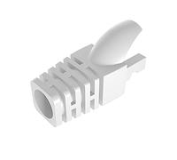 50 Pcs Cat5 Cat5E Cat6 Strain Relief Boot, RJ45 Plug Connector Cover Modular Network Plug Connector Cap Cable Connector Boots, White