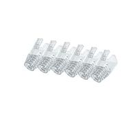 50 Pcs Cat7 Cat7A Cat8 Strain Relief Boot, RJ45 Plug Connector Cover Modular Network Plug Connector Cap Cable Connector Boots, Transparent