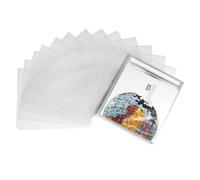 50 PCS CD/DVD Outer Sleeves 3 Mil Plastic Clear Dustproof Antistatic Suitable for Storage and Protection CD and DVD