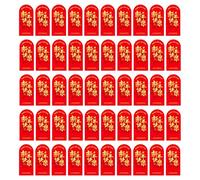 50 Pcs Chinese New Year Snake Sticker Self-Adhesive Labels Seals Rectangle Decorative