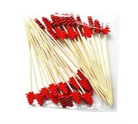 50 Pcs Christmas Cocktail Sticks,8 Classic Styles Xmas Cocktail Picks,for Appetizers,Fruit Dessert Sticks,Food Sandwich Appetizer Pick,Charcuterie Skewers Cake Decorations for Holiday Party Supplies