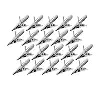 50 Pcs Christmas Tree Ornament Clips Ball Flower Decoration Clips Iron Metal Alligator Clips Spring Clamps Test Line Crocodile Clip Craft Clips Baubles Hooks Hanger for Xmas Decorations 1.18 Inch